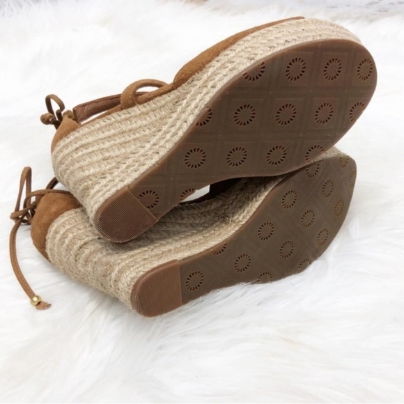 Ugg Reagan Suede Espadrille Wedge - Picture 2 of 6